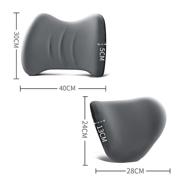 Ergonomische Kopfstütze und Lendenkissen für Autositze