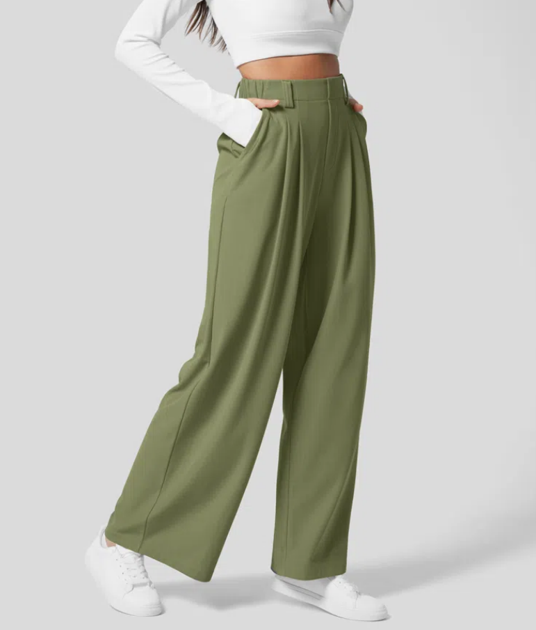 High Waisted Wide Leg Pants