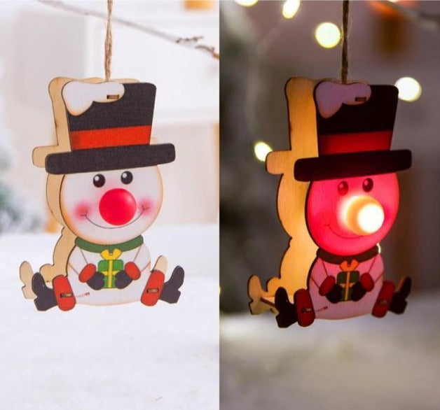 Kerstbal figuur met lichtje